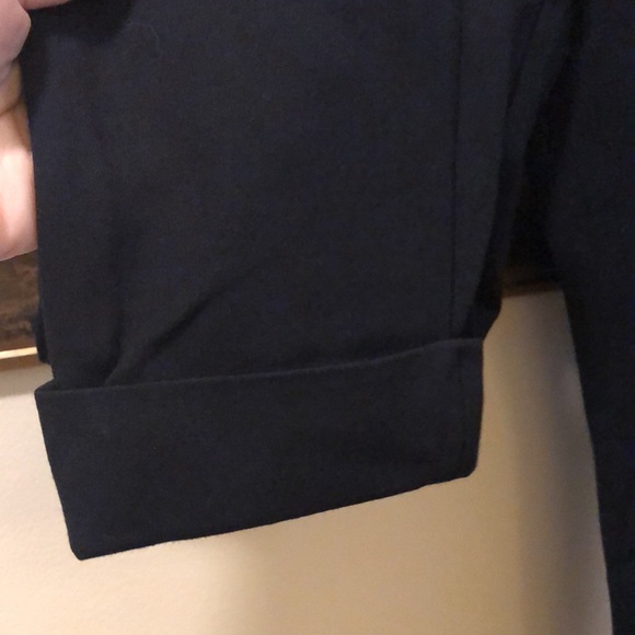 ATM Classic high waist straight leg cuff, front pockets stretchy comfy pants - Picture 2 of 9